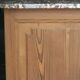 Exceptional pharmacy counter in solid pine and marble (19th century).