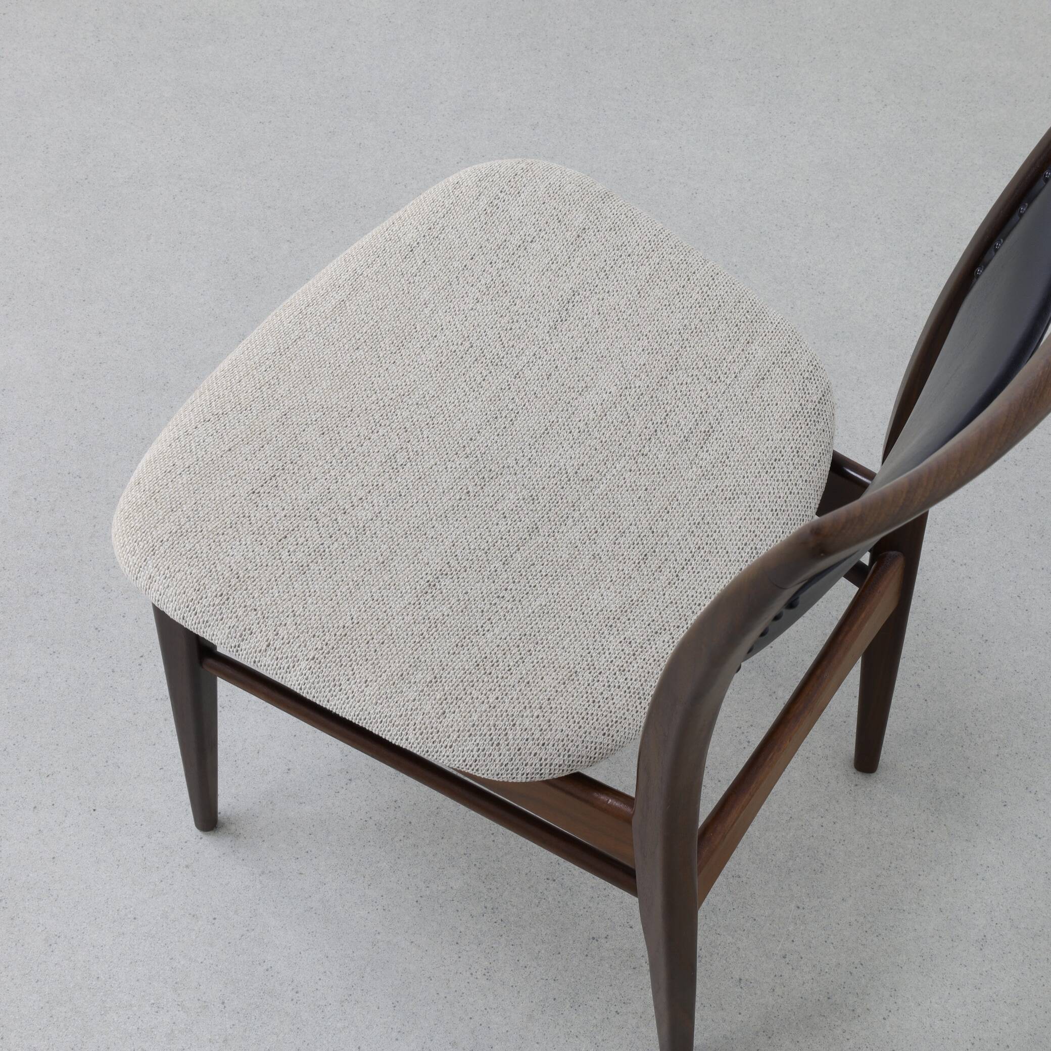 Vintage teak dining chairs by Louis van Teeffelen, 1960s NEW upholstery