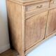 Renovated antique Parisian buffet in oak in Art Nouveau style.