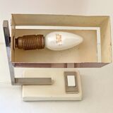 Mid century desk lamp with a rectangular shade