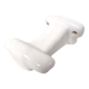Coat rack hook in white art deco porcelain