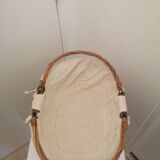 Wicker basket with two handles