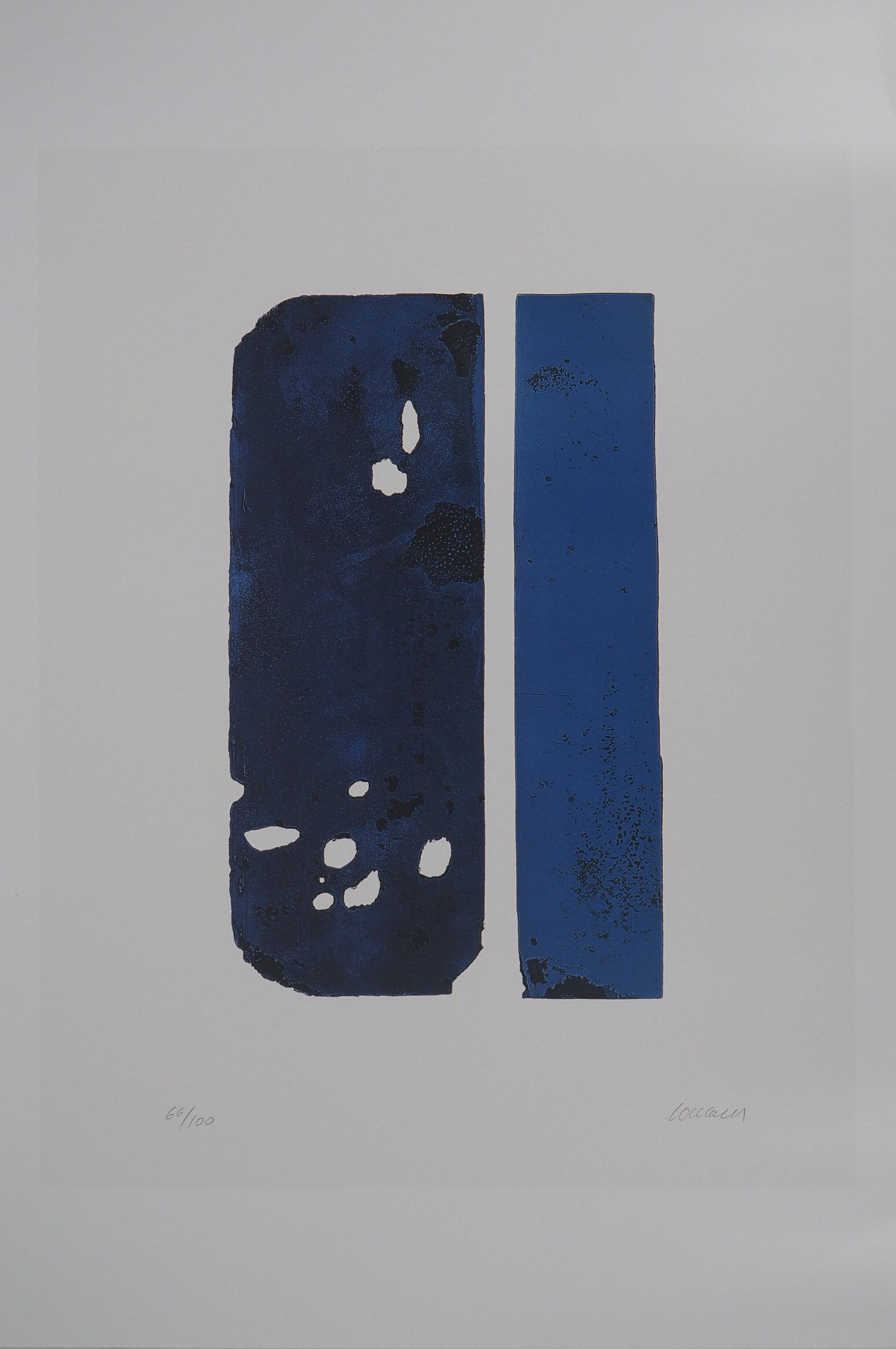 Pierre soulages : eau forte xxx - affiche originale signée