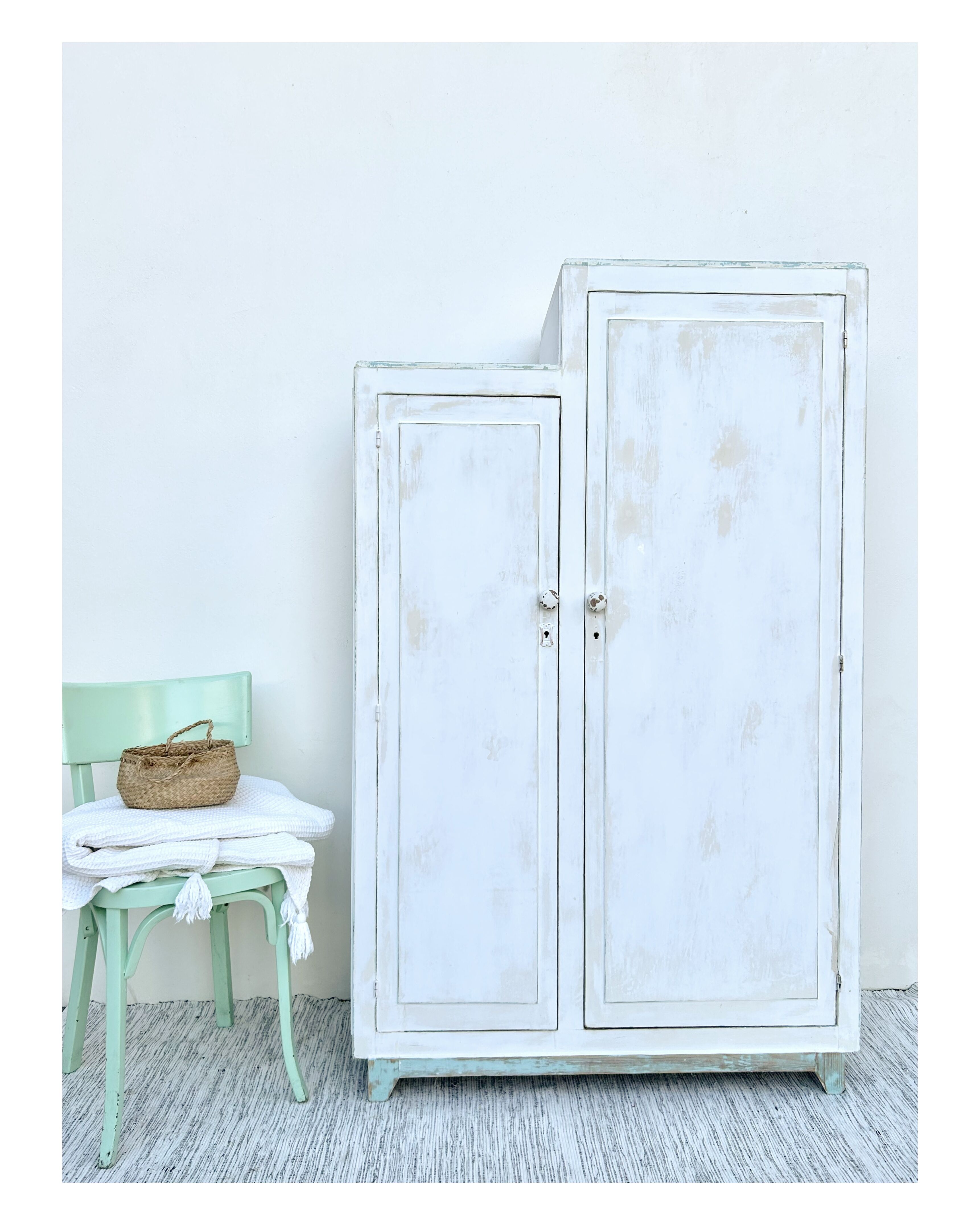 Asymmetrical Parisian wardrobe