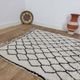 Handmade wool Berber rug 220 X 130 CM