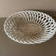 Antique ceramic woven basket