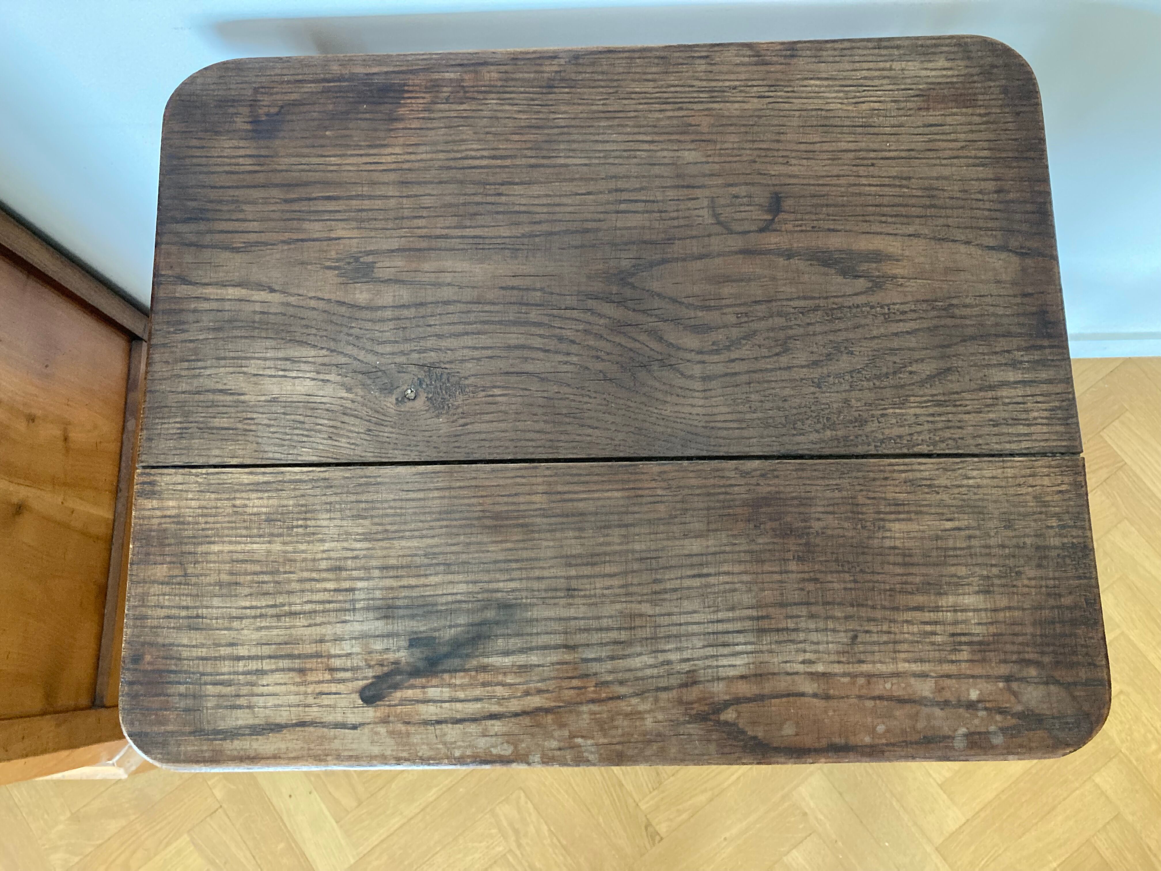 Side table harness console 30s vintage solid wood