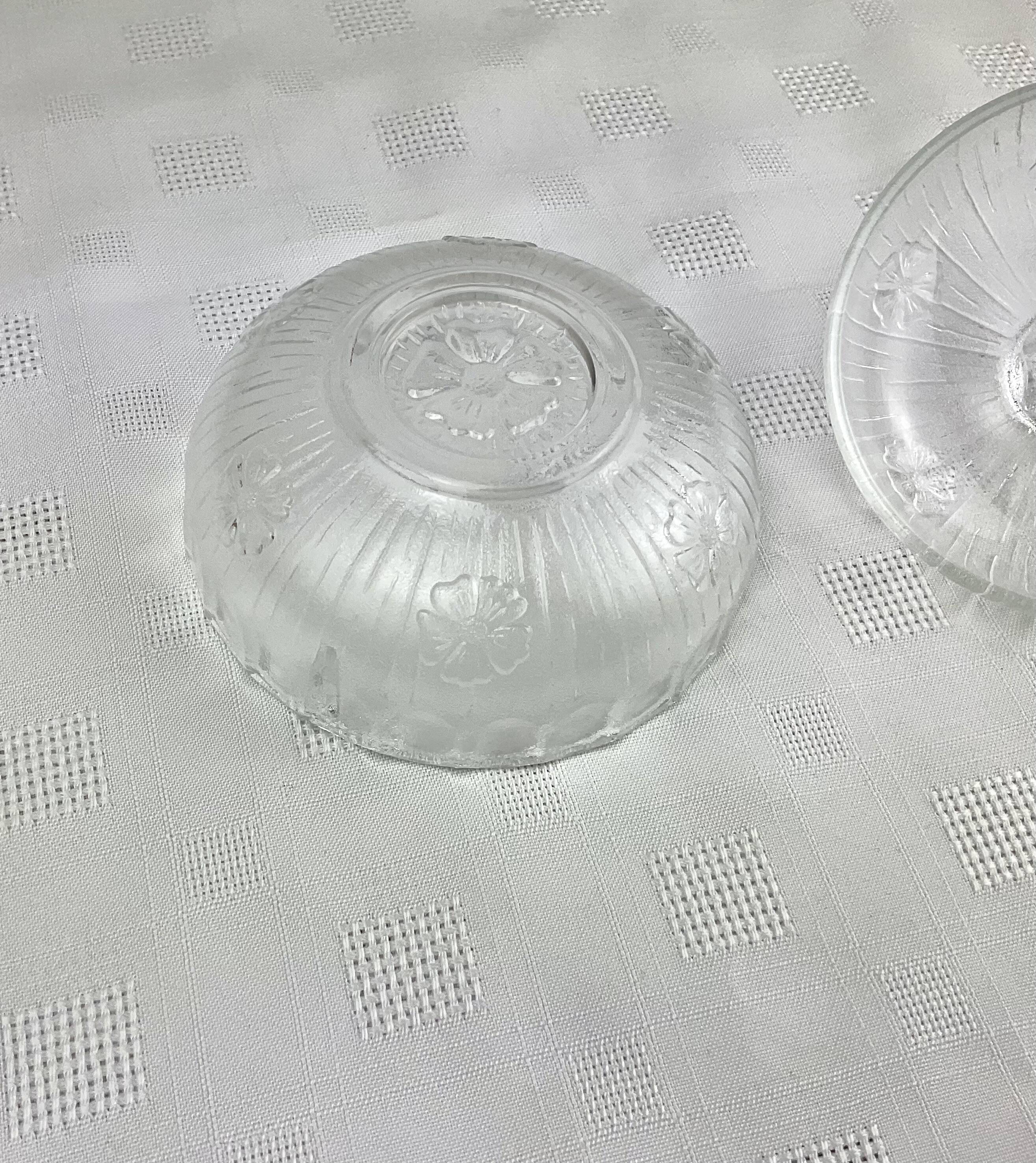 Glass sugar bowl made in Italy