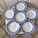 Lot of 6 hollow plates digoin sarreguemines model "monique" 30s