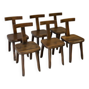 6 chaises T brutalistes - maison