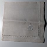 Antique embroidered linen Lot 1 tablecloth + 11 towels