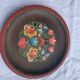 Hand-painted wooden plate from vintage karnten Austria