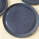 6 speckled midnight blue stoneware dinner plates
