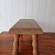 Raw wood lacemaker's bench