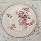 Art Nouveau flat plate, late 19th century, U&C Sarreguemines Digoin, Fontange model