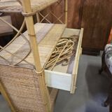 Rattan bookshelf