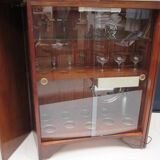 Art deco bar system in walnut