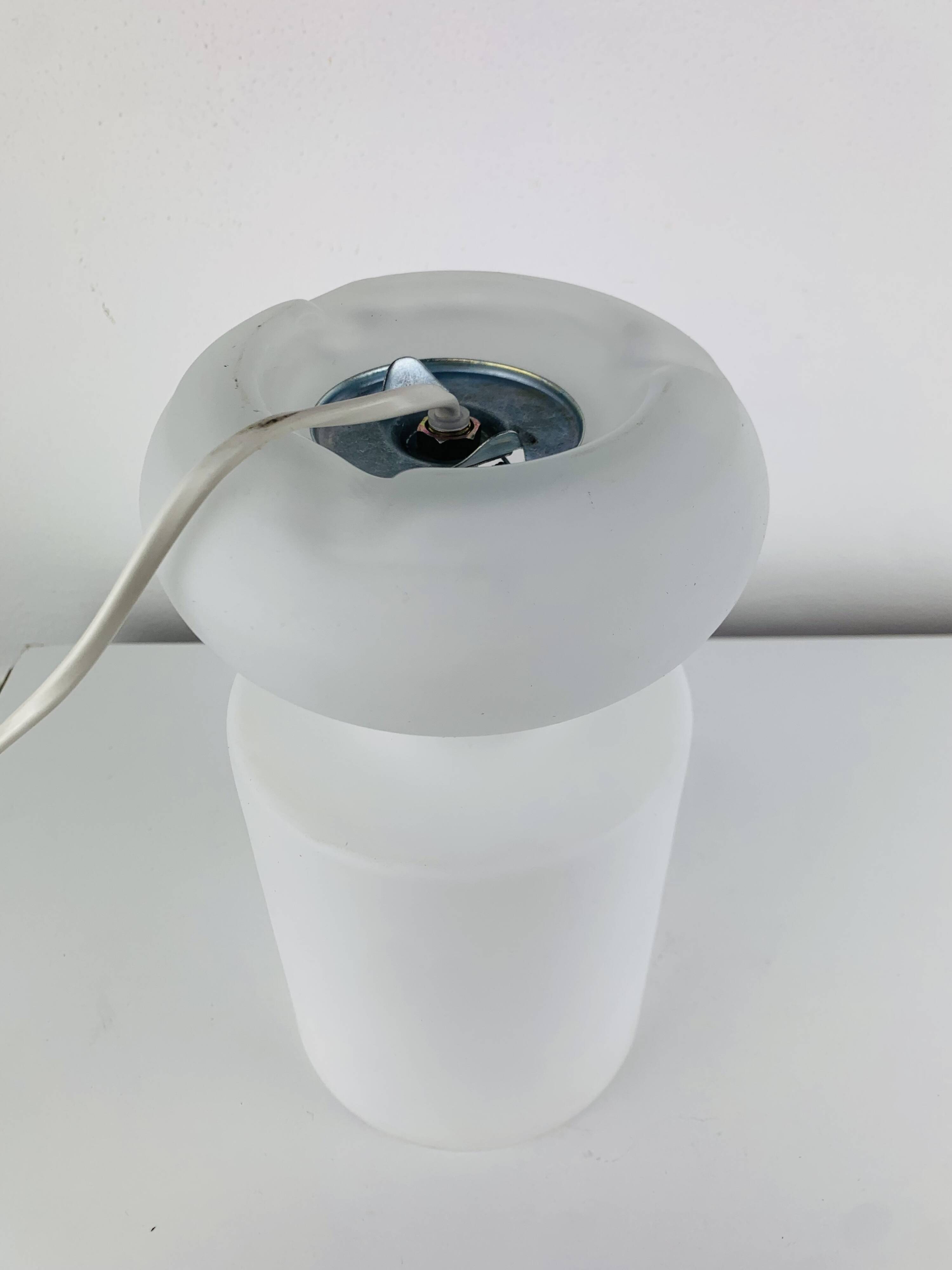 Vintage matte white glass lamp Lykta from Ikea.