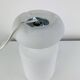 Vintage matte white glass lamp Lykta from Ikea.