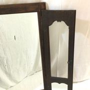 Miroir avec ses portes fleuries 90x111cm