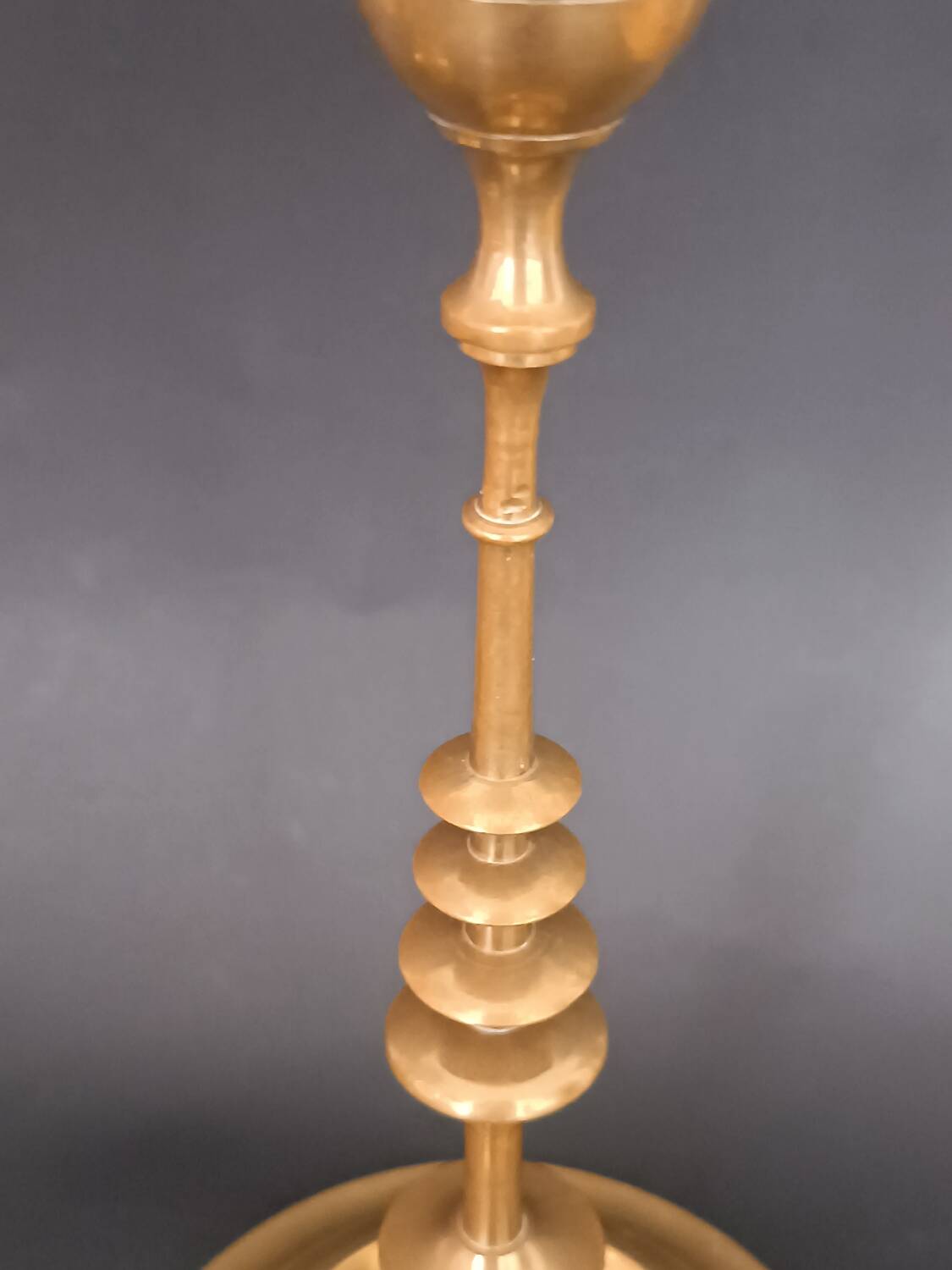 Pair of brass candlesticks