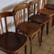 5 vintage bistro chairs