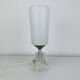 Opaline glass tulip lamp, 1950s, vintage