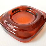 Vintage glass ashtray 1970