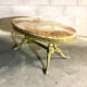 Table basse marbre et laiton