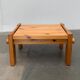 Vintage Scandinavian brutalist coffee table in Swedish pine by Yngve Ekström for Swedese, 1970s.