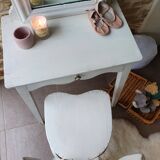 Dressing table and antique chair