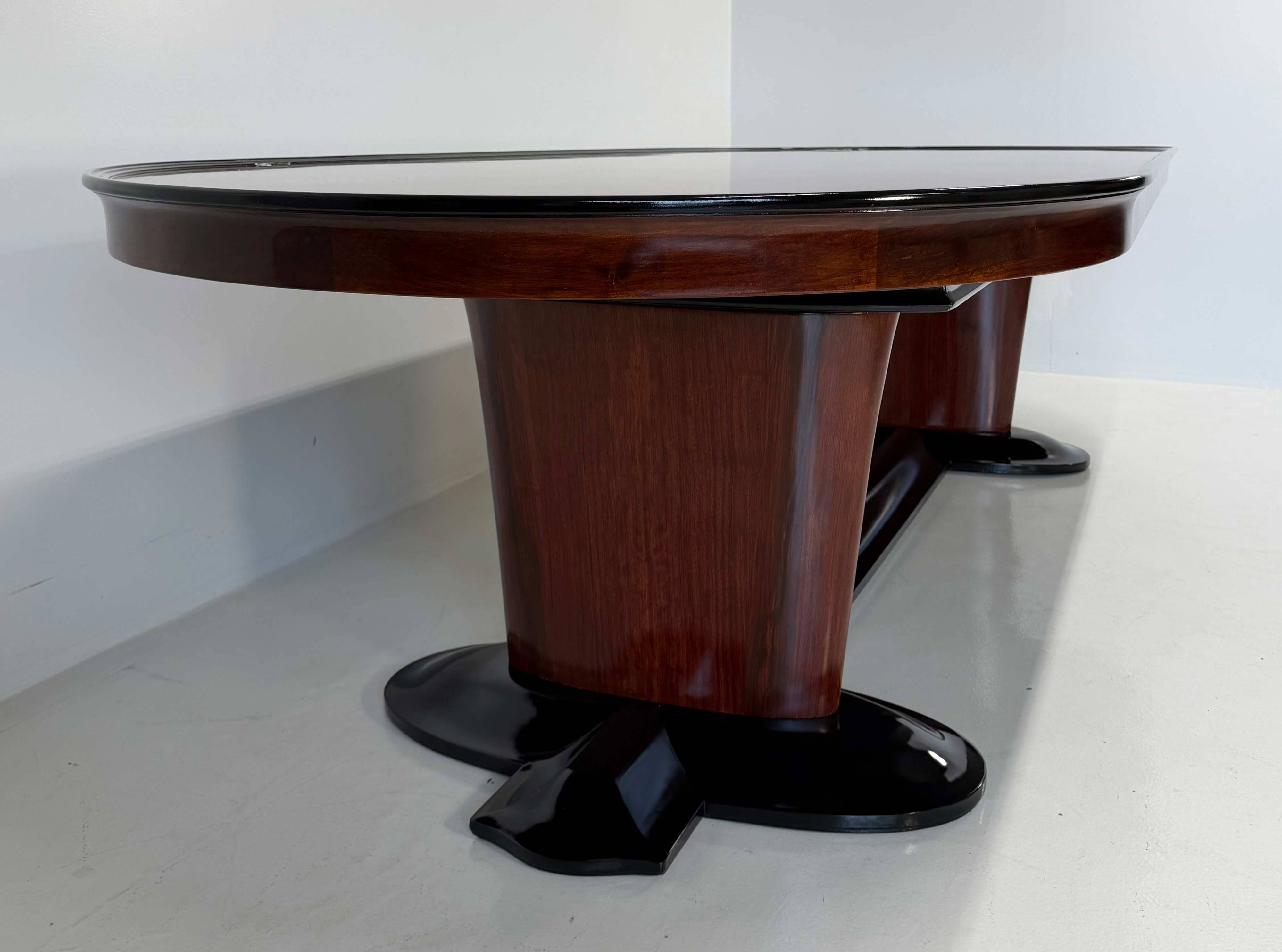 Italian Art Deco Dining and Conference Table, 1940s