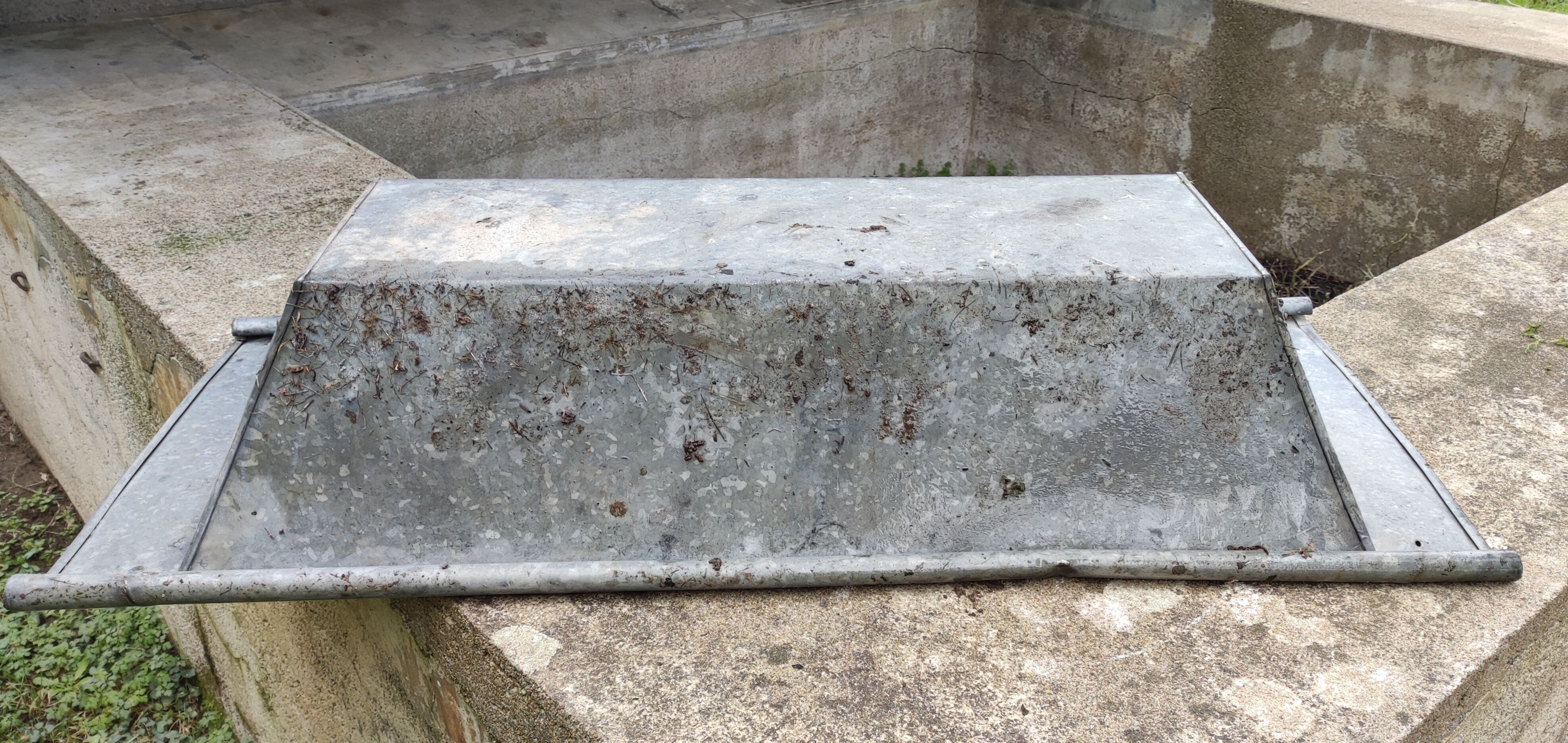 Old zinc trough/vintage planter