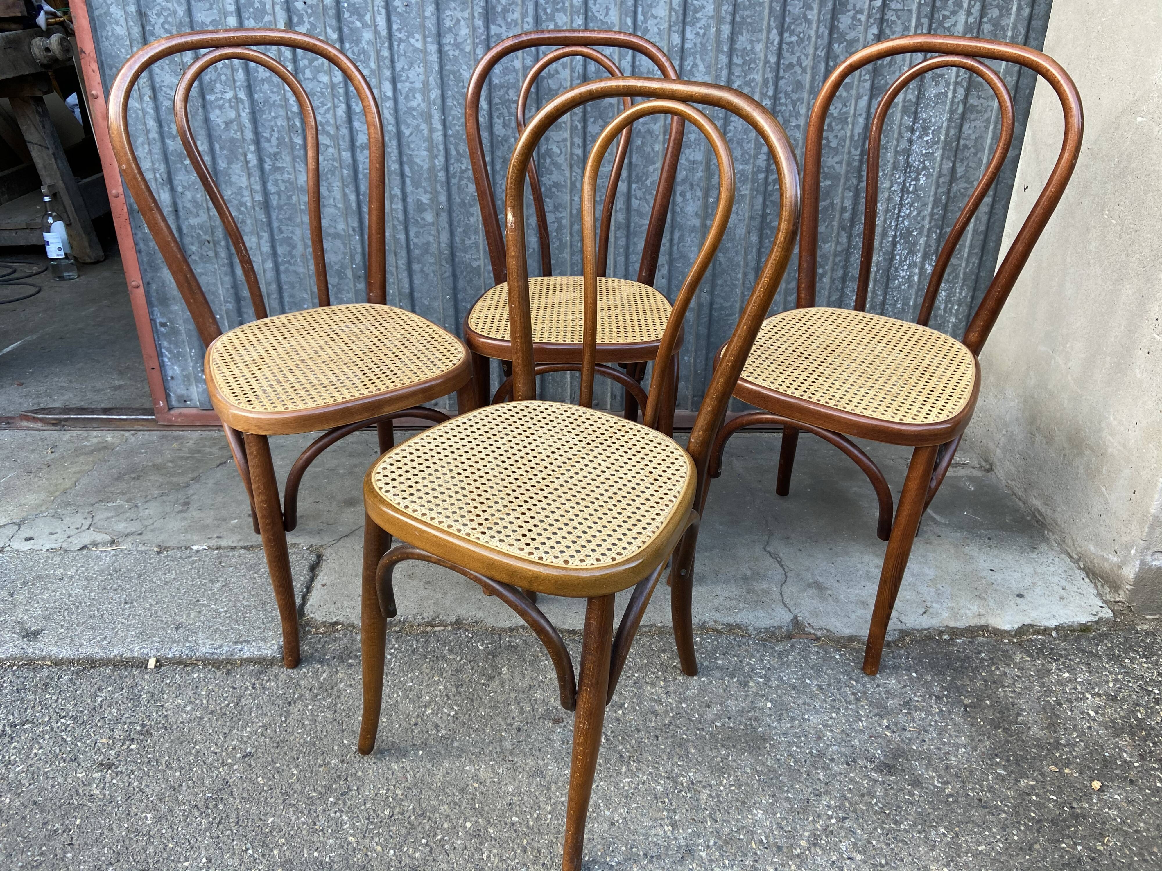 Bistro chairs and curved woods