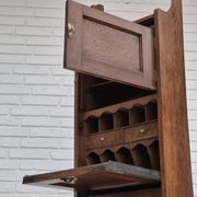 Armoire murale, bon état d'origine, bois de chêne, années 50, design scandinave