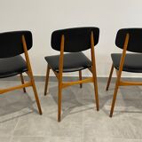 Scandinavian style design chair, set of 3