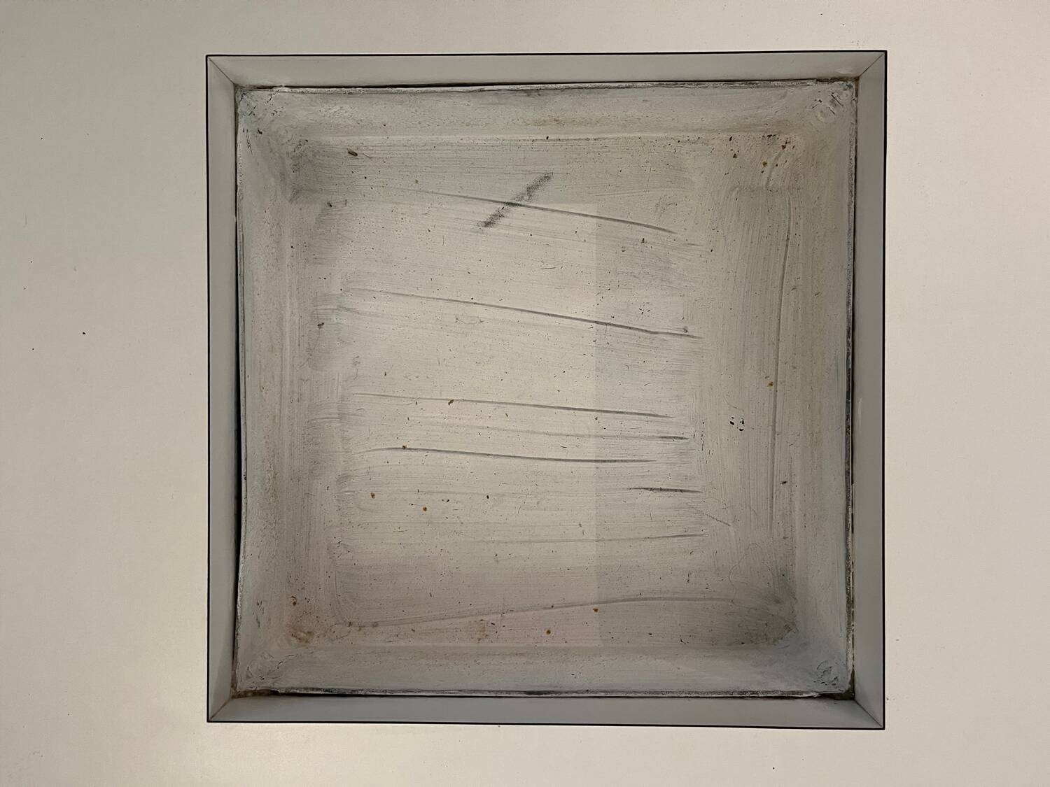 1970s planter table in white Formica made by Roche Bobois