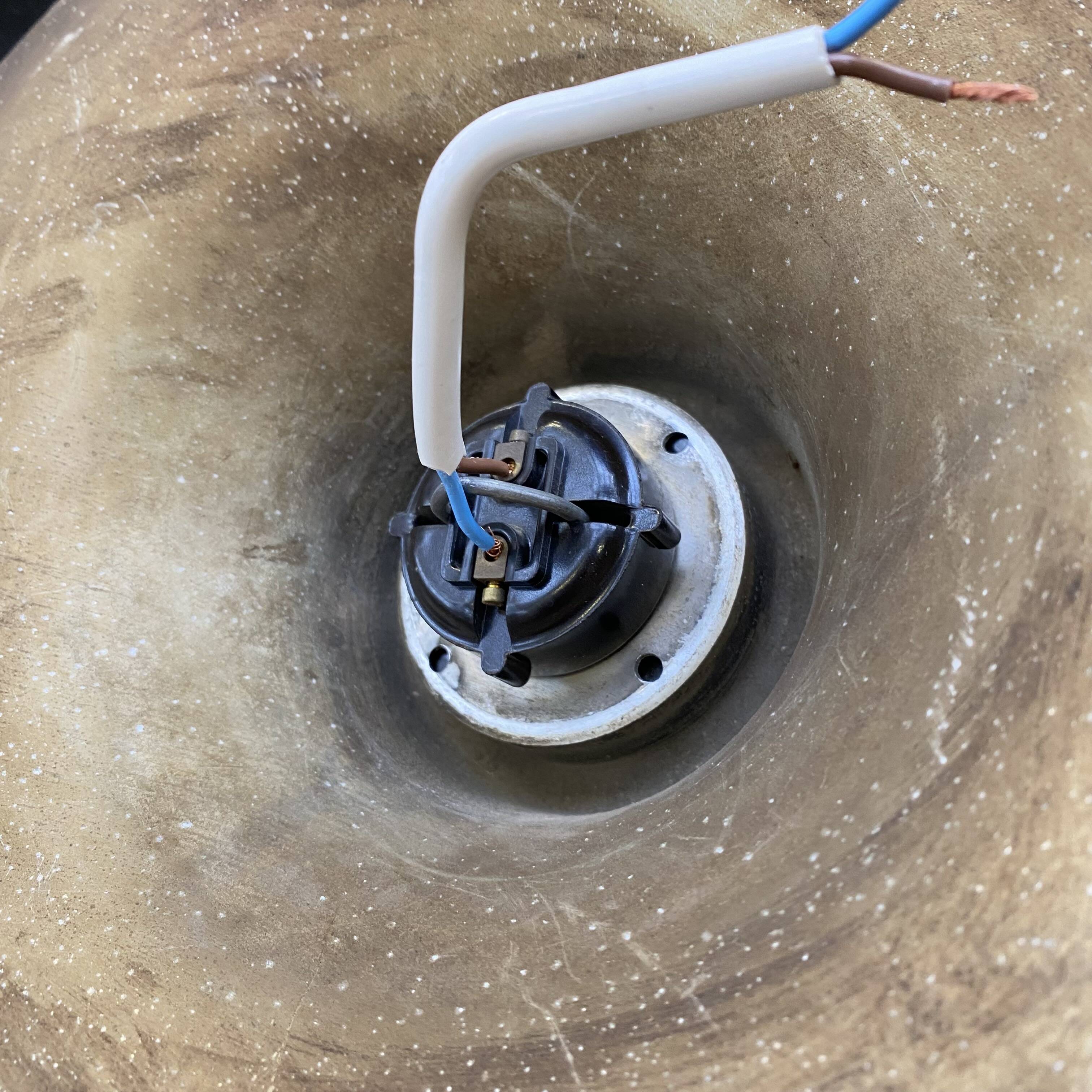 70s space age chrome wall light