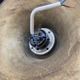 70s space age chrome wall light