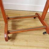 Fratelli Reguitti editor Valet night wooden varnish on wheels