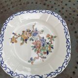 Assiette plate de collection, Gien, peinte a la main, signee MB, made in france, vintage