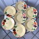 6 dessert plates Digoin Sarreguemines model "Ginette" years 30-40