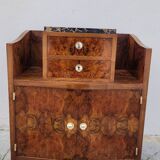 Meuble commode d'époque Art Déco en loupe de noyer -1930s