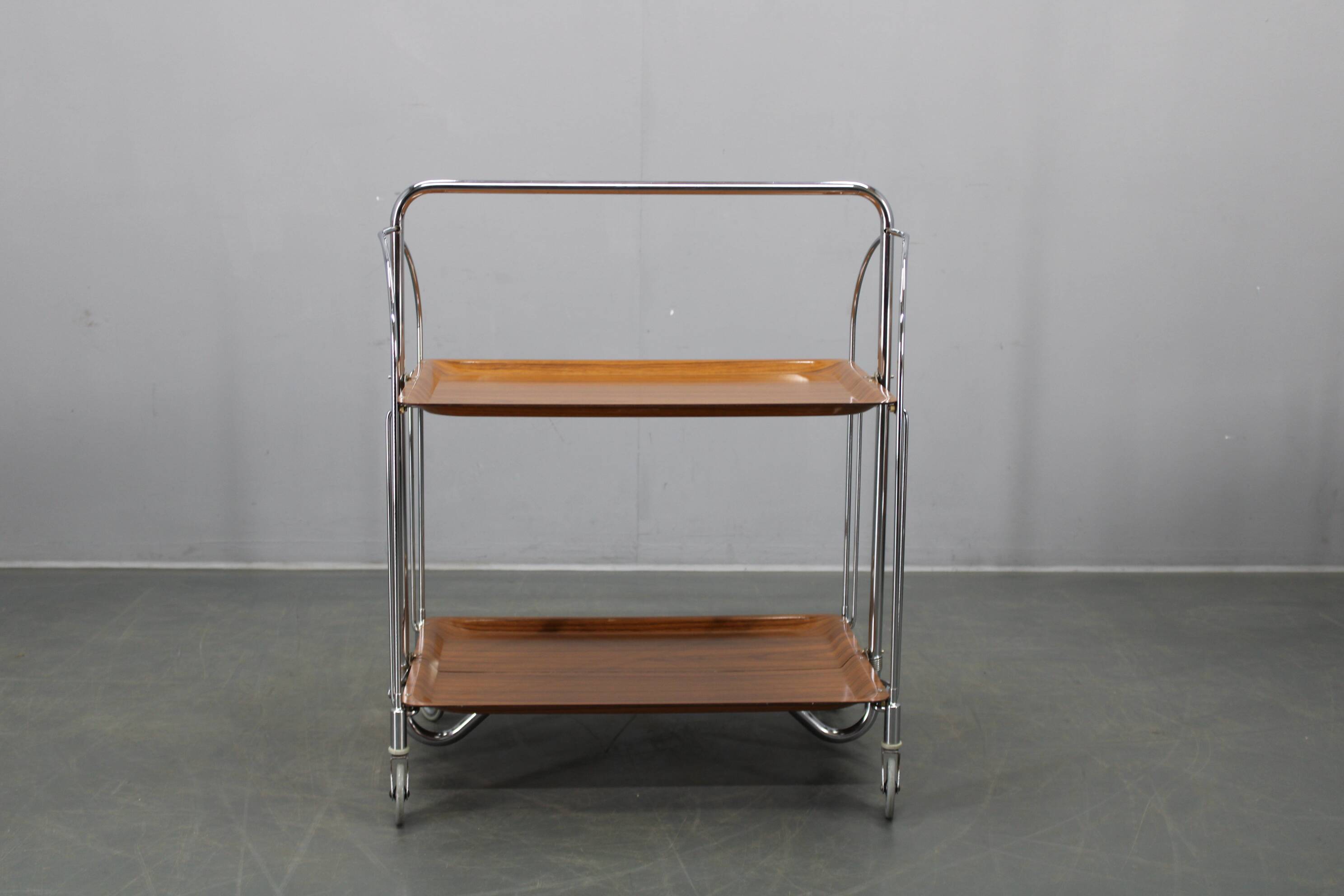 Mid-century folding serving cart, Italy, 1970s