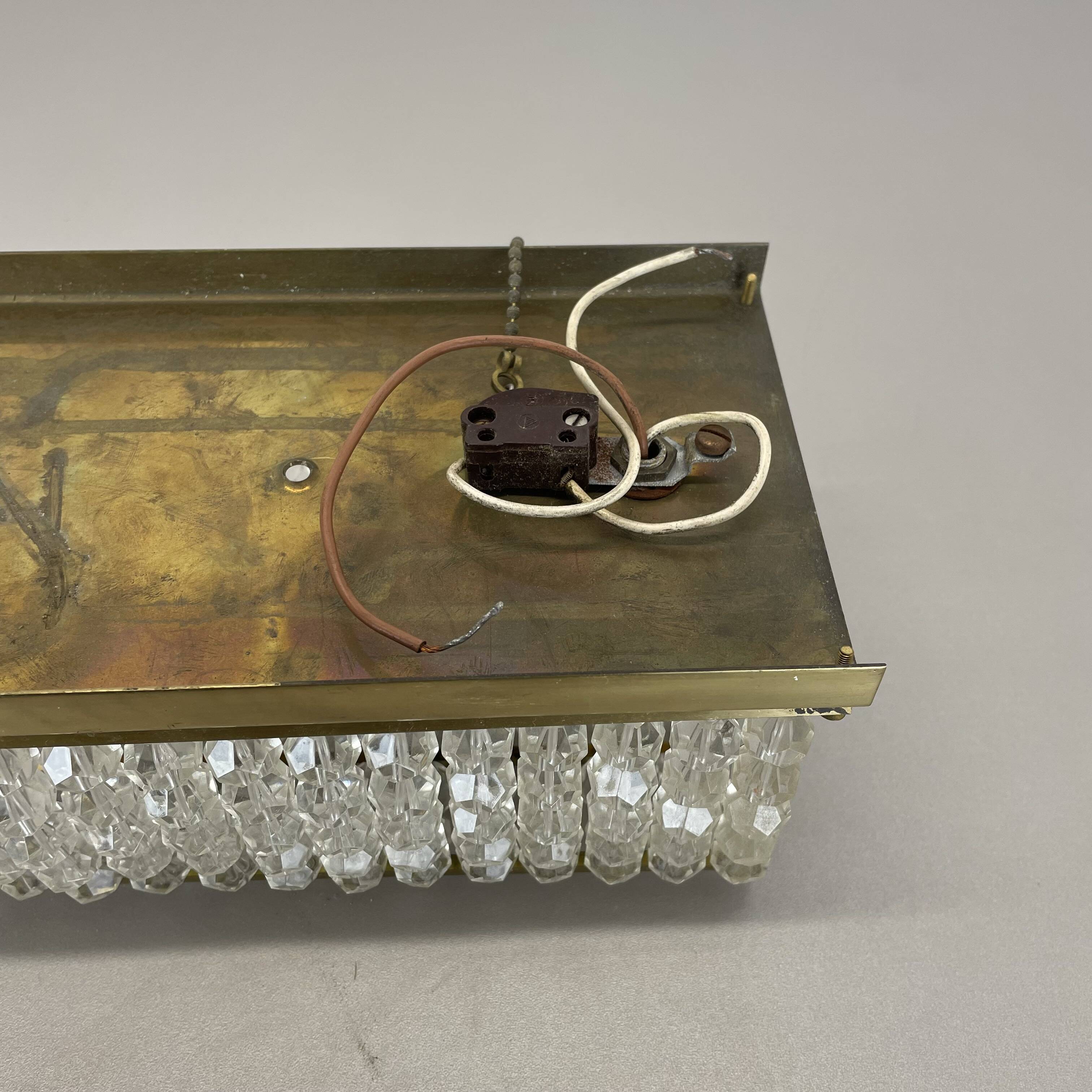 brass and aryl glass wall light sconce by Emil Stejnar, Austria, 1950s