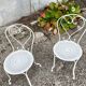 Garden furniture wrought iron old vintage xxeme