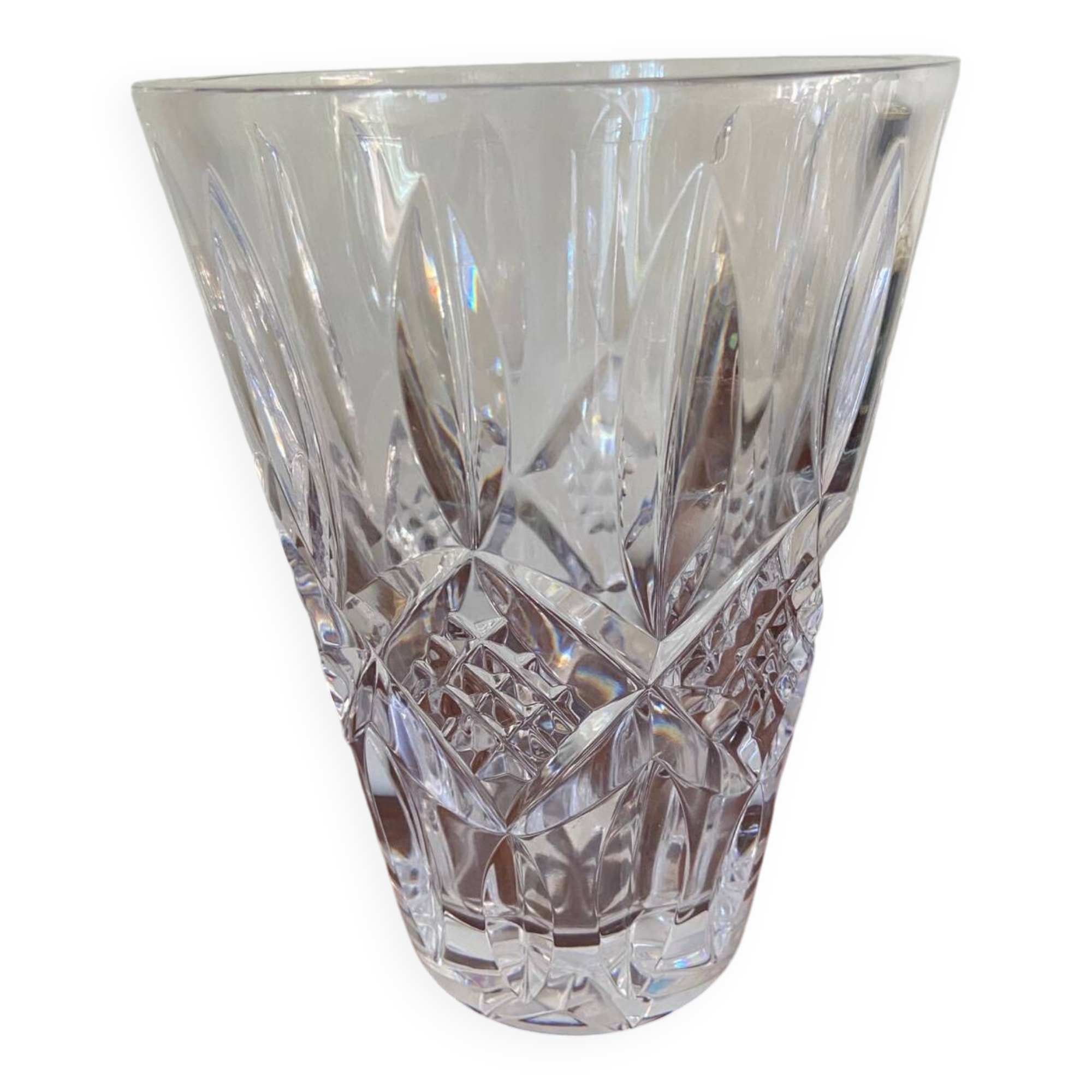 Vase Cristal droit légèrement évasé