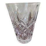 Straight, slightly flared crystal vase