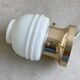 Small Mid Century brass & glass table lamp