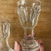 Paire de verres à liqueur dit « trompe couillon », 1900